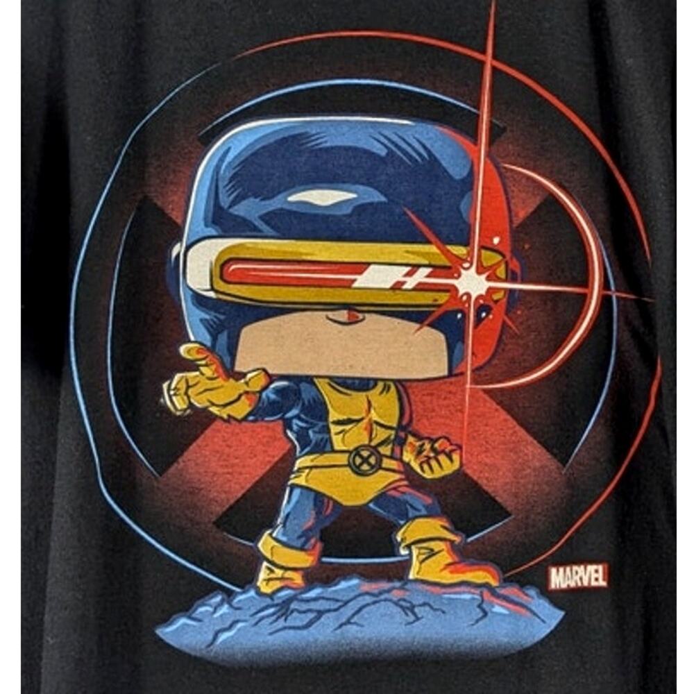 Marvel Cyclops X-Men T Shirt Mens Large Black Graphic Pop Tees Funko Comics